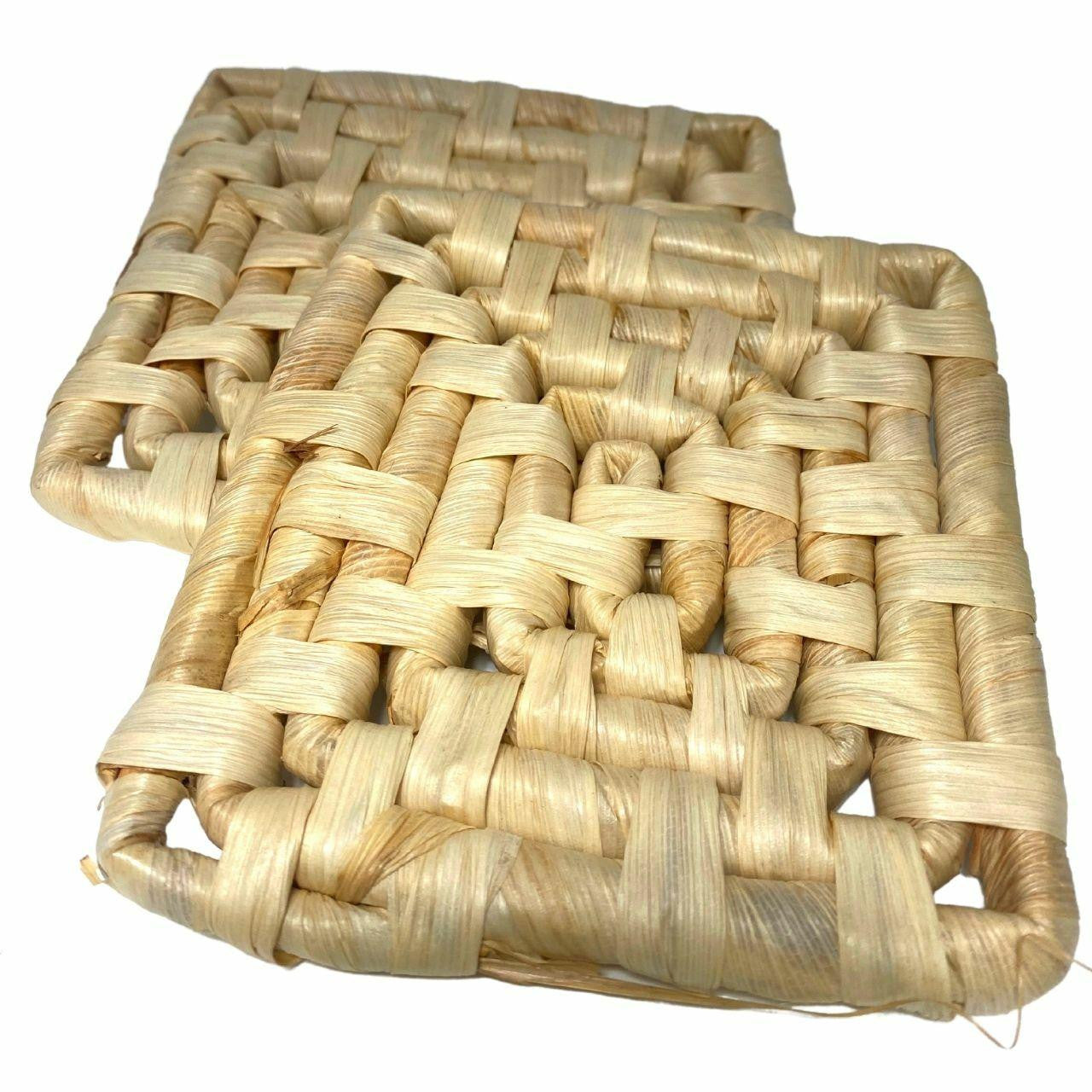 2254 Pk2 Palm Leaf Square Mats 6X6