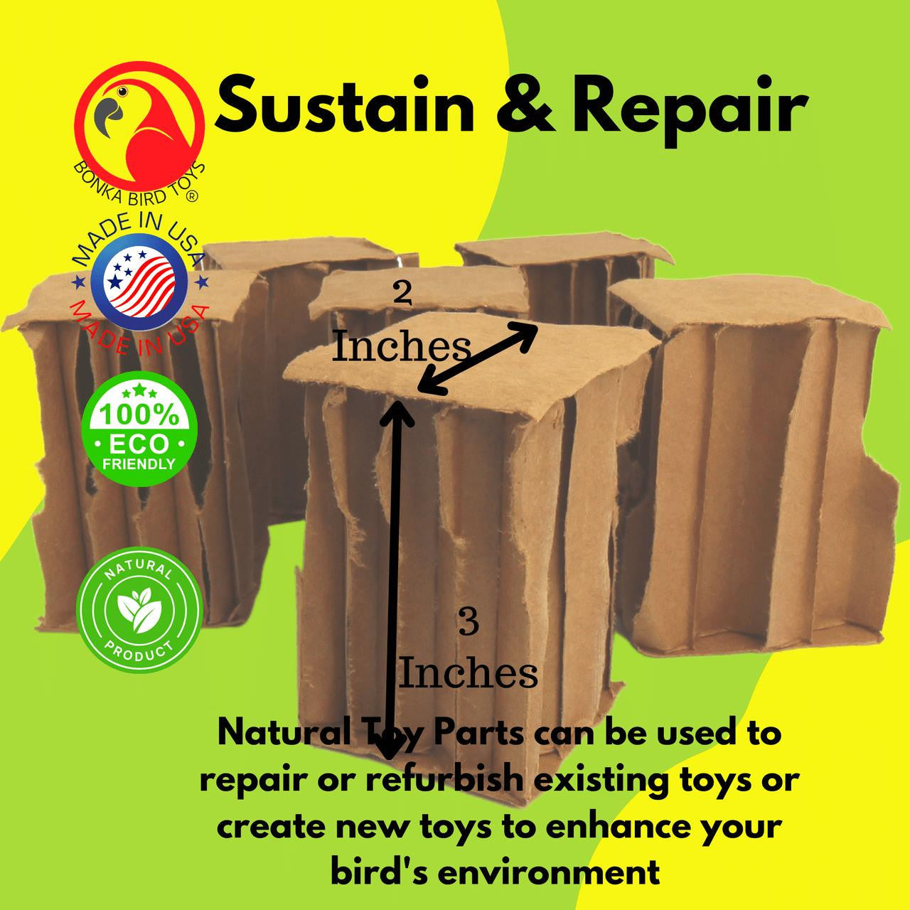 2294 Pk6 Oblong 3 Inch cardboard cube