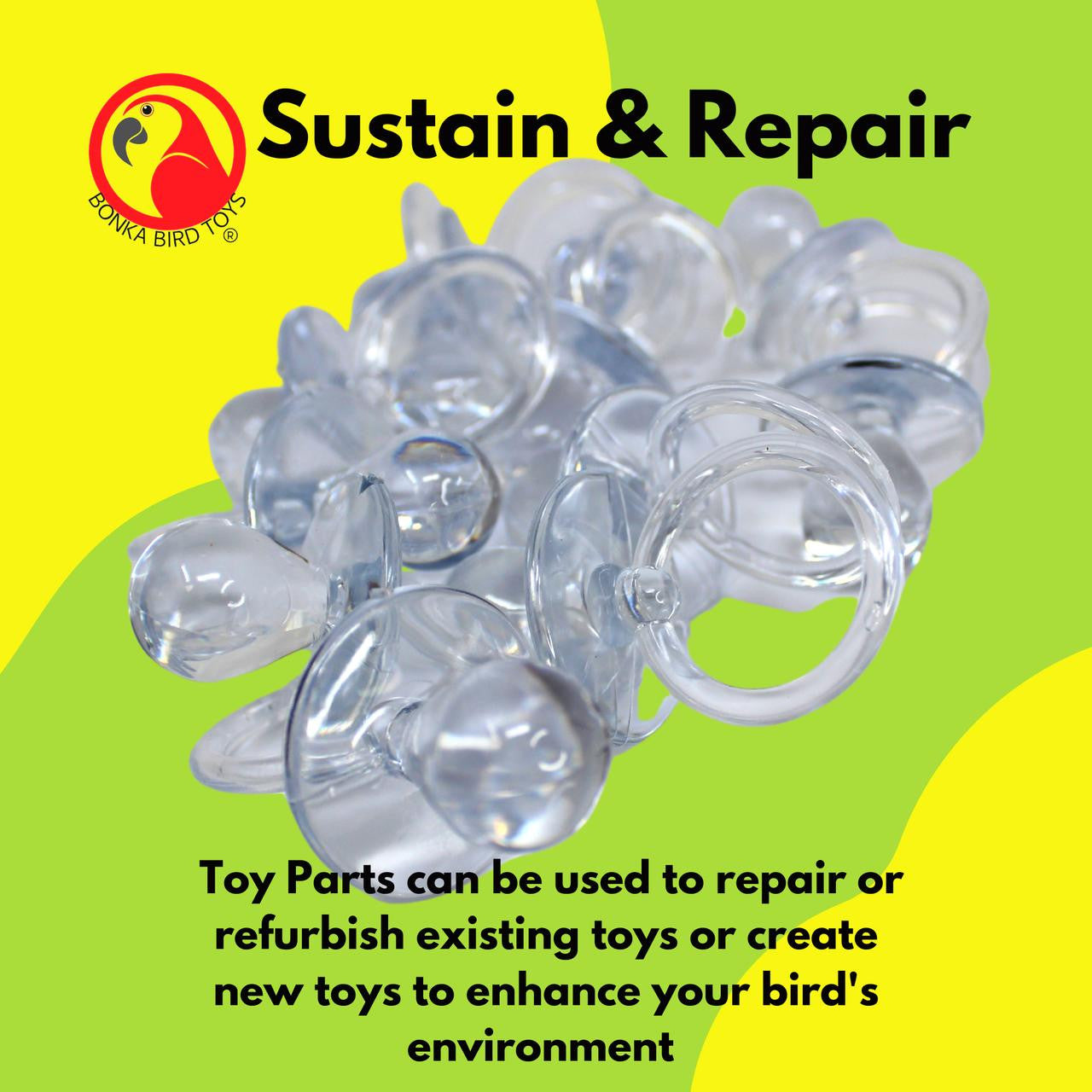 2825 Pk12 Large Acrylic Pacifiers