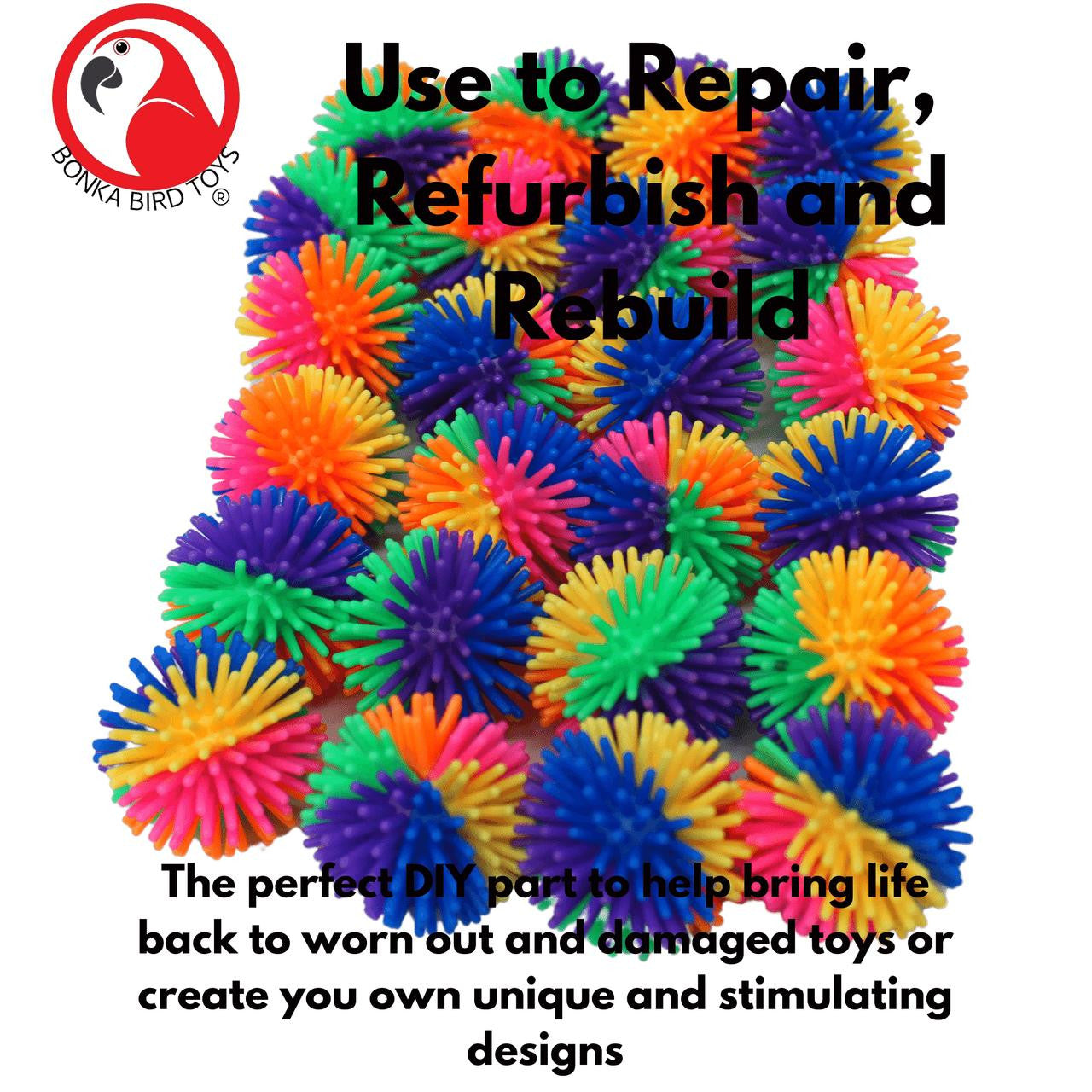 Small Rainbow Spike Balls