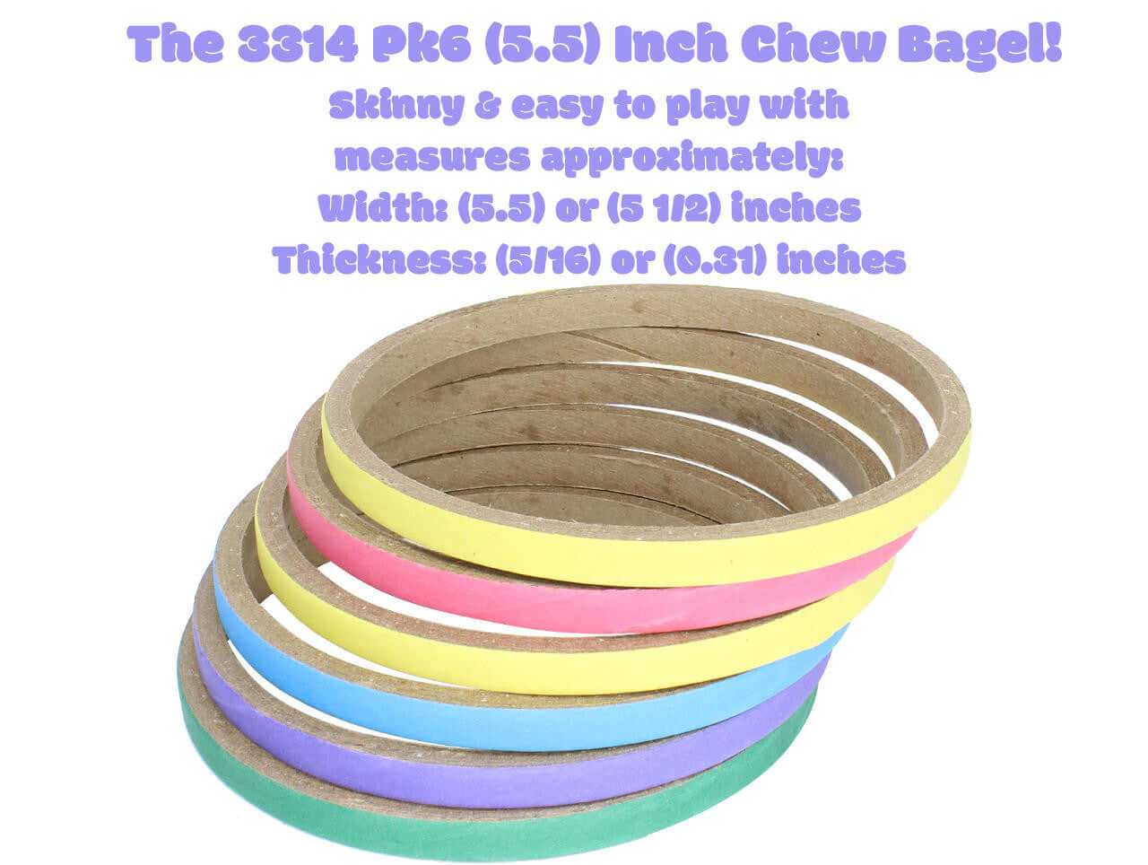 3314 Pk6 5.50 Inch Chew Bagel