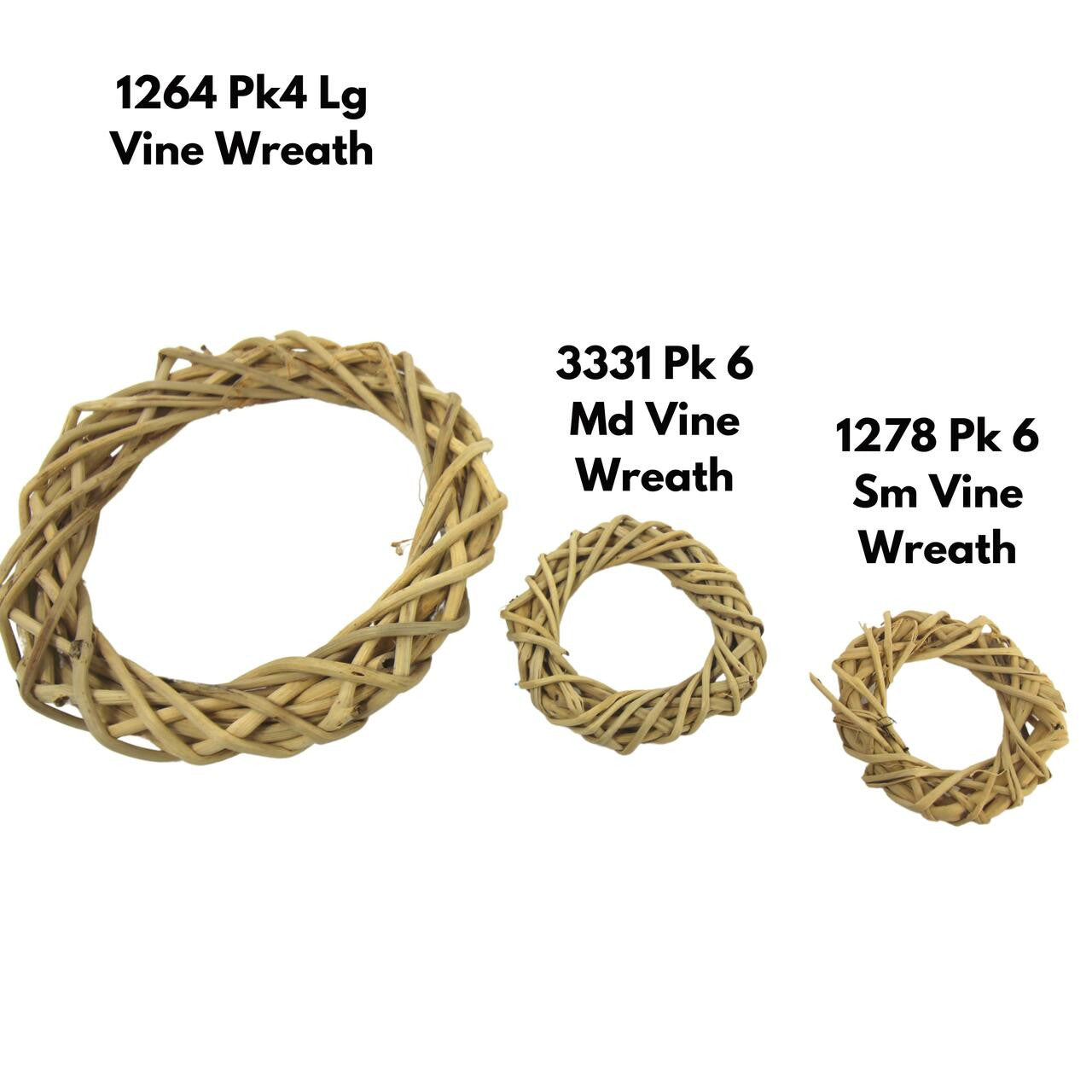 3331 Pk6 Medium Vine Wreath