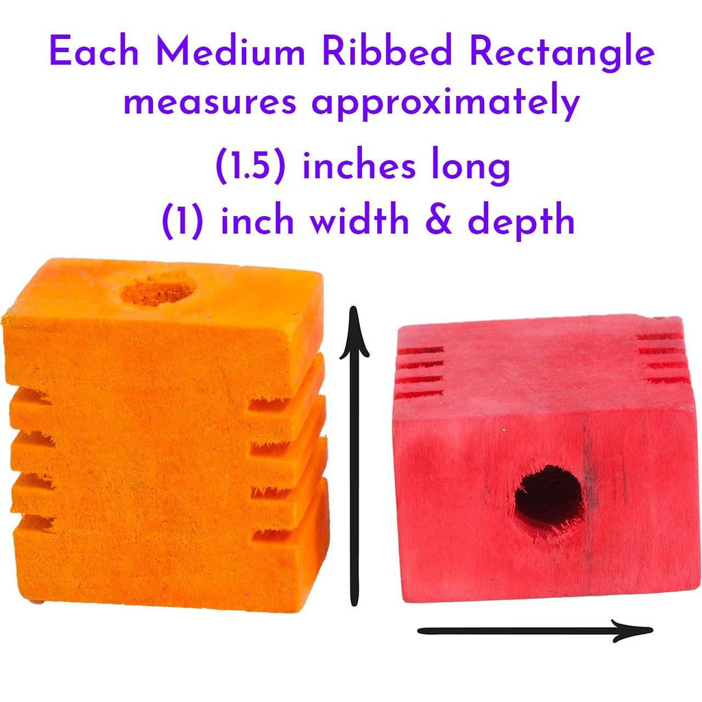 3409 pk6 Medium Ribbed Rectangles